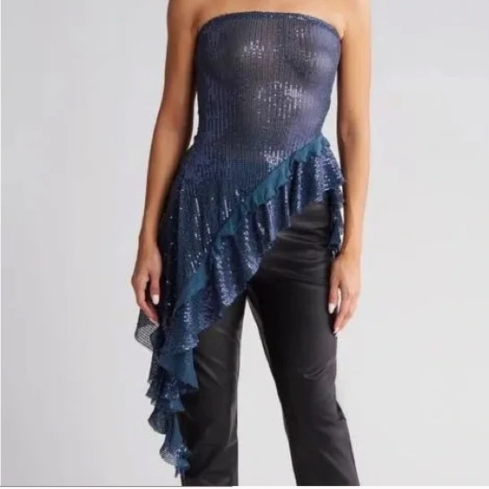 Free People Taylor Sequin Top - Picture 2 of 6